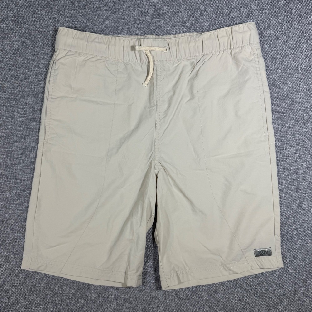 Ocean Coast Nylon Cargo Shorts Kids XL Tan Beige Hiking Fishing Utility Outdoor